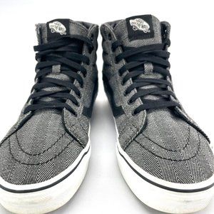 Herringbone Vans Sk8-Hi - 9.5 - EUC - SNAZZY!